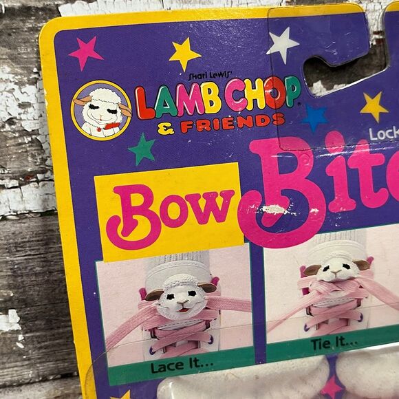 Vintage Lamb Chop and Friends Lamb Chop Bow Biters NOS - Picture 3 of 7